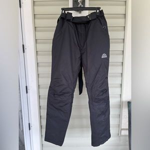 Rossignol Mens Insulated Ski Pants Black Size Large ? w Zip Out Suspenders